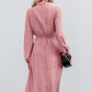 Ladies pink polka dot dress
