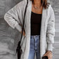 Women's Plush Long-sleeved Top Coat