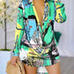 Women's Fashionable Printed Long-sleeved Shirt