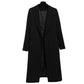 Nouveau costume long noir slim pour femme OL
