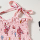 Ensemble bandeau et pantalon à pattes d'éléphant pour fille, haut à taille haute et bretelles