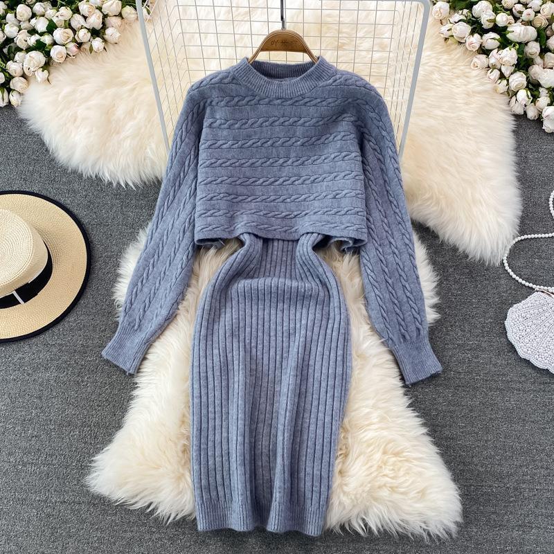 Women's Two-Piece Knitted Camisole Dress