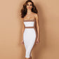 High waist fashion suspender dress