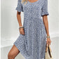 Summer U-neck Floral Fashion Loose Dress