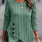 Top Jacquard Long-sleeved T-shirt Retro Slim Fit