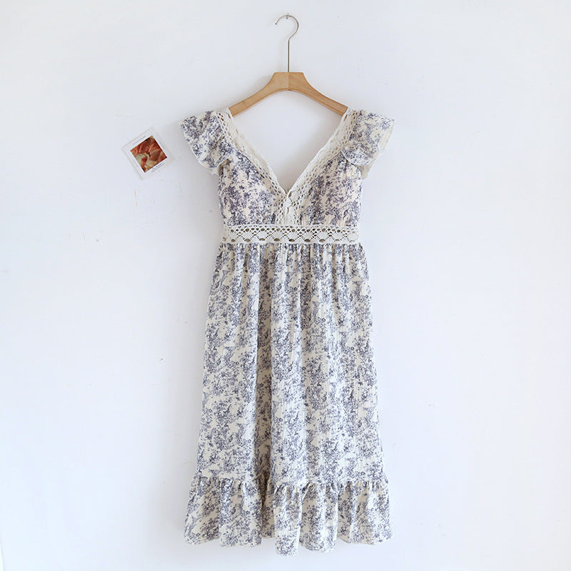 Womens Loose Breathable Cotton Camisole Dress