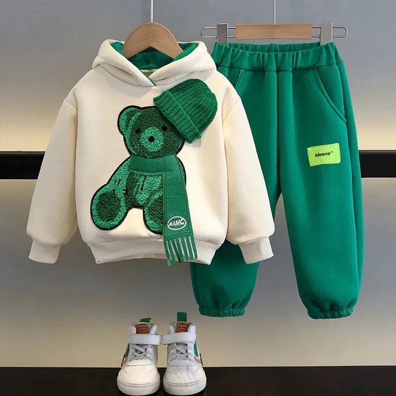 Ensembles pour garçons et filles, vêtements pour enfants à la mode, pull de sport pour le printemps et l'automne