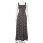 European And American Spring And Summer Floral Backless Slim Fit Sleeveless Split Dress