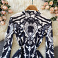 Slim Fit Stand-up Collar Bottoming One Piece