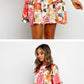 Robe imprimée à la taille