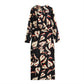 Robe jupe mi-longue à imprimé floral pour femme