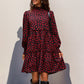 Leopard Print Long Sleeve Dress