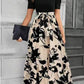 Womens SpringSummer Bestseller Floral Print Crew Neck Dress