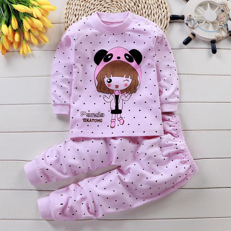 Ensemble pyjama bébé en coton d'automne