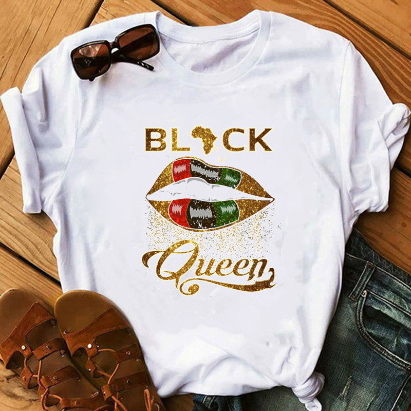 Europe And America Girls Feminism Ladies Casual T-shirt