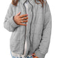 Stand Collar Loose Long Sleeve Jacket Cotton Coat Jacket
