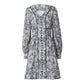 Chinese Retro Ink Printed Dress