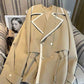 New Style Large Lapel Short Windbreaker Coat