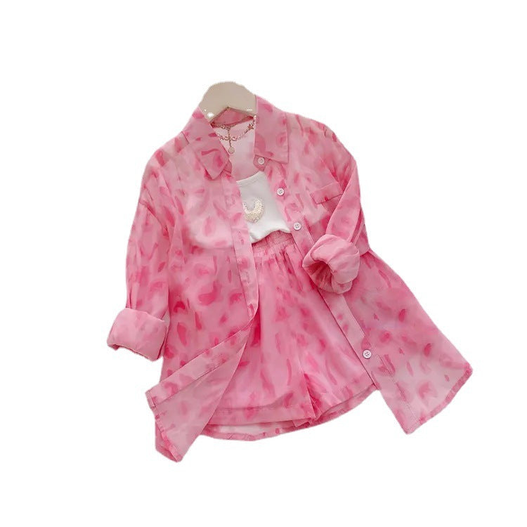 Women's Temperament Fashion Sunscreen Long Sleeve Two Piece Set