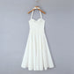 Retro Cotton Mid-length Dress