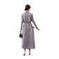 Spring And Autumn New Close Edge Belt Solid Color Dress Shawl Two-piece Set