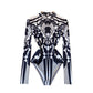 Slim Fit Stand-up Collar Bottoming One Piece