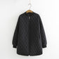 Plus Size Women's Mid-length Baseball Padded Jacket