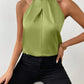 Women's Satin Halter Sleeveless Vest