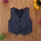 Children's Clothing Boys' Gentleman Long-sleeved Shirt And Pants Three-piece Suit