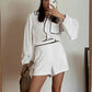 French Commuter Classic Style White Suit