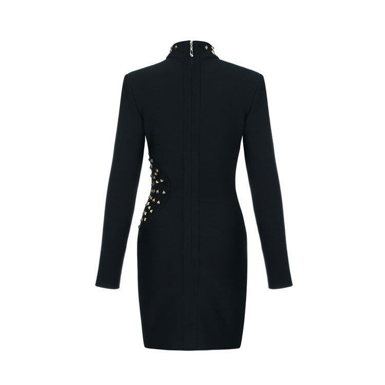 Robe fourreau plissée