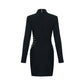Robe fourreau plissée