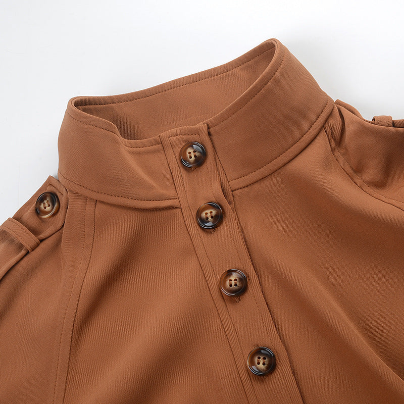 Combinaison ample à manches longues avec ceinture, idéale pour toutes les occasions