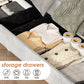 Upholstered Platform Storage Bed Frame With 4 Drawers And LED Light,No Box Spring Needed