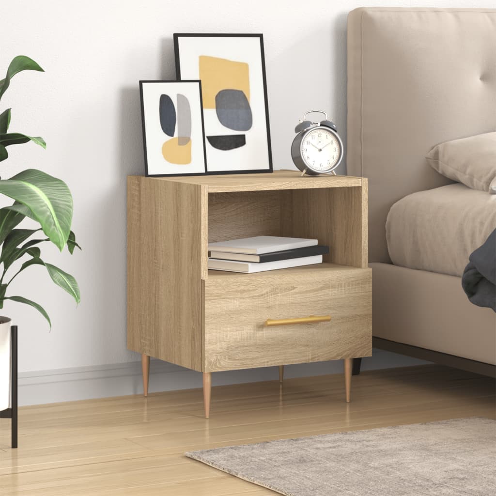 bedside table 40x35x47.5 cm, engineered wood,   bedside table Sonoma oak