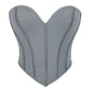 Women's Black Matte Tube Top