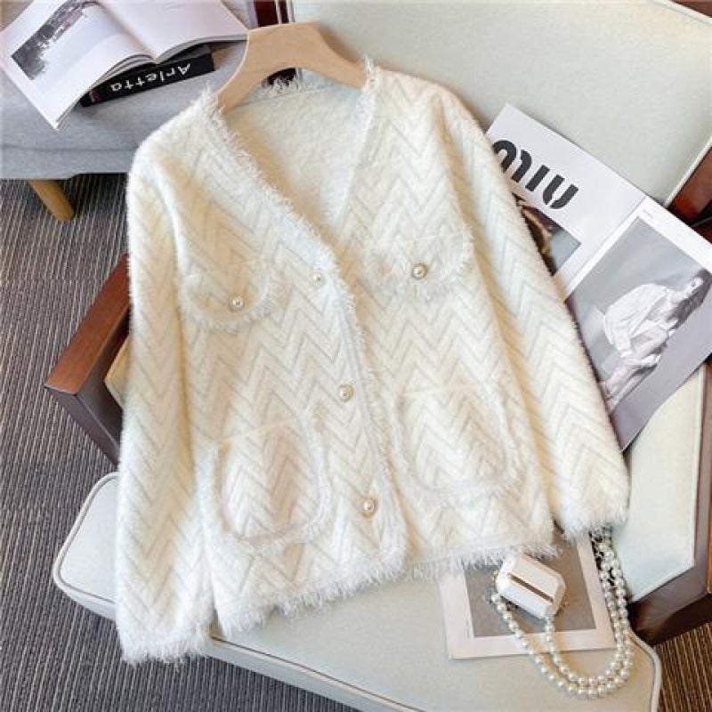 Women's Fringed Knitted Cardigan Coat
