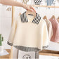 Pull simple et tendance pour enfant, couleur unie