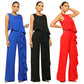 Combinaison de couleur unie pour femme