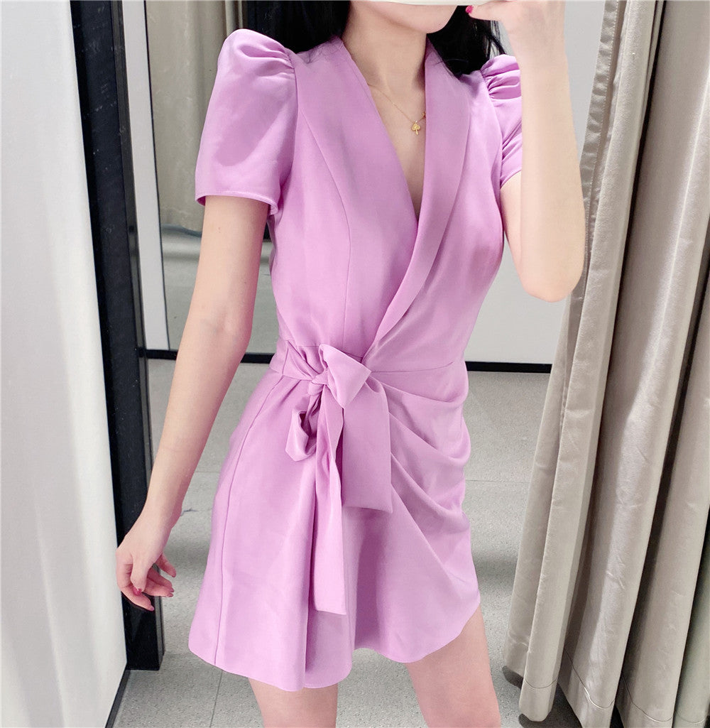 Ladies Casual Suit Style Solid Color Jumpsuit