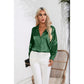 Suit Collar Satin Shirt For Women