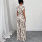 Vacation Style Slant Shoulder Strap Wide Leg Jumpsuit