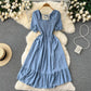 French-style Vintage Platycodon Fairy Dress New Gentle Summer Design
