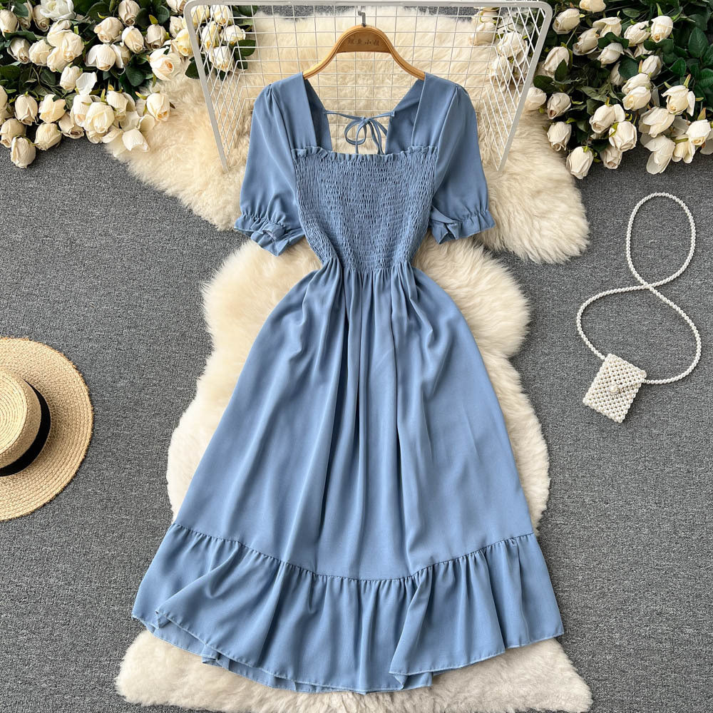 French-style Vintage Platycodon Fairy Dress New Gentle Summer Design
