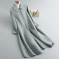 Manteau long en dessous du genou pour femme
