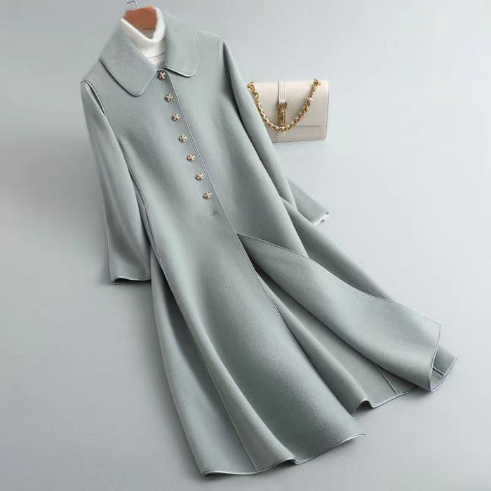 Manteau long en dessous du genou pour femme