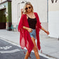 Women's Temperament Solid Color Tassel Decorated Blouse