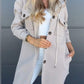 Autumn And Winter Leisure Hooded Pocket Long Sleeve Twill Jacket