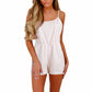 Casual Cotton Striped Spaghetti Straps Jumpsuit