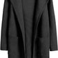 Women's Woolen Coat With Pockets Autumn And Winter Temperament  Slim Fit Mid Length Jacket Comfortable Casual Lapel Coats